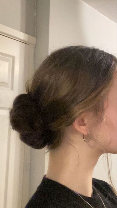 No hair ties- just bobby pins🤍 Tie Bun Hair, Short Hair Tied Back, Master Board, Bun Hair, Tie Styles, Hazbin Hotel, Hairstyle Ideas, Bun Hairstyles, Tie Back