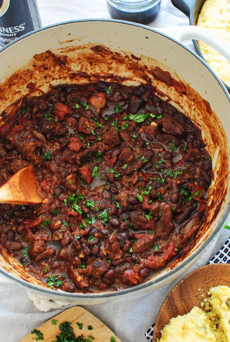 Steak Chili, Bev Cooks, Can Of Beans, Black Bean Chili, Chilli Recipes, Bean Chili, Great Northern Beans, Fire Roasted Tomatoes, No Bean Chili