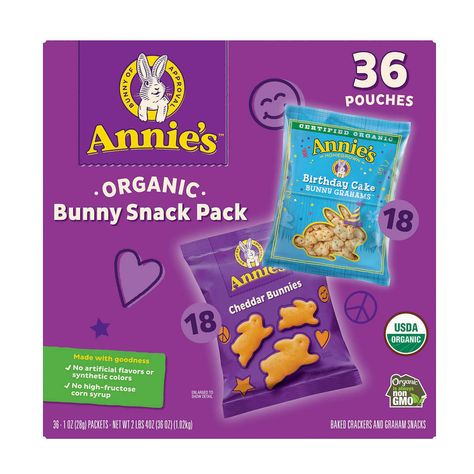 1 Birthday Cake Bunny, Cake Bunny, Graham Flour, Cabbage Juice, Annies Homegrown, Organic Cake, Baked Crackers, Lunchbox Treats, Snack Pack