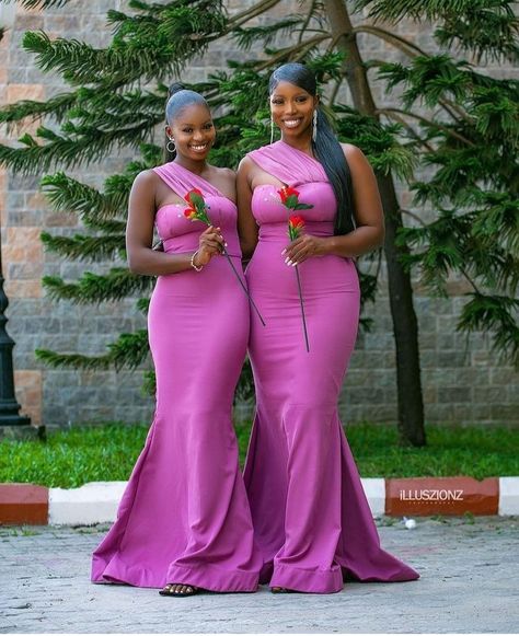 African Bridal Dress, Gorgeous Bridesmaid Dresses, Girls Bridesmaid Dresses, Wedding Dress Bustle, Orange Bridesmaid Dresses, African Bride, Wedding Bachelorette Party, Best African Dresses, Bridesmaid Inspiration