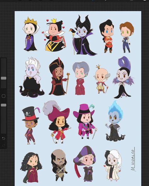 Tim Burton Johnny Depp, Chibi Disney, Disney Villain, Disney Princes, Princesa Disney, Toy Story Birthday, Maleficent, Kawaii Art, Disney Drawings