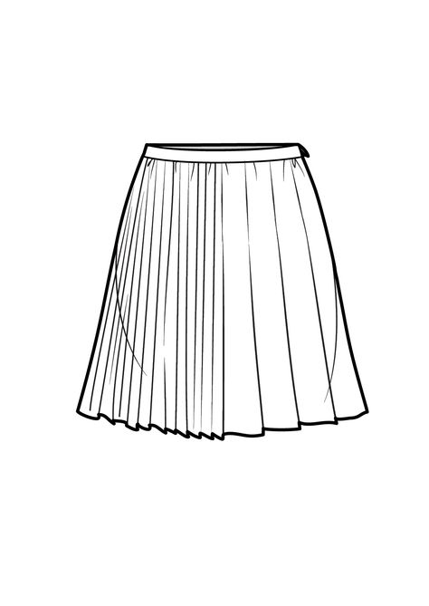 Pleated mini skirt Skirt Sketch, Skirt Drawing, Mini Skirts Fashion, Fashion Sketch Template, Fashion Website Design, Flat Drawings, Figure Dress, Fashion Drawing Sketches, Fashion Drawings