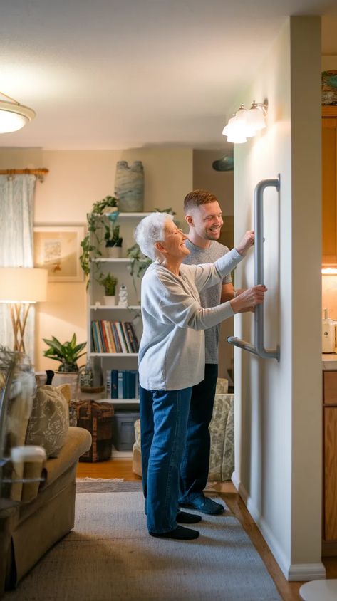 Create a safe and comfortable home for your golden years with these aging-in-place tips. From home modifications to safety solutions, this guide helps you navigate the challenges of aging at home. Home Modifications, Aging In Place, The Golden Years, Comfortable Home, Home Safes, Golden Years, Move In, At Home, Tools