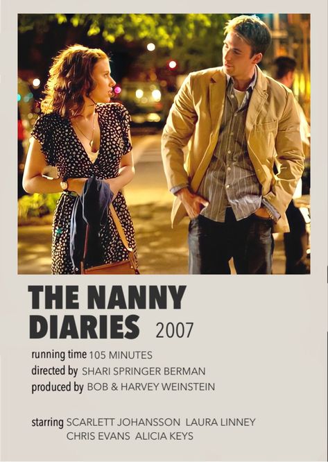 The Nanny Diaries Poster, Nanny Diaries, The Nanny Diaries, Diary Movie, Annie And Hayden, Y2k Nostalgia, Laura Linney, Polaroid Posters, Comfort Movies