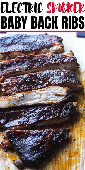 Best Smoked Ribs In Electric Smoker, Masterbuilt Electric Smoker Recipes Ribs, Smoked Pork Ribs In Electric Smoker, Smoked Ribs In Electric Smoker, Electric Smoker Ribs, Ribs In Electric Smoker, Smoker Meat Recipes, Smoker Ribs, Smoked Baby Back Ribs