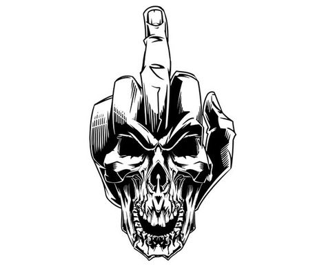 Middle finger, Skull, Skeleton, Finger, Silhouette,SVG,Graphics,Illustration,Vector,Logo,Digital,Cli Tom Tattoo, Bullet Tattoo, Middle Finger Tattoos, Skeleton Finger, Animal Sleeve Tattoo, Skull Sketch, Mens Bracelet Black, Finger Art, Stencil Ideas