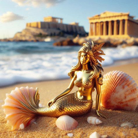 Mermaids In Greek Mythology : Origin, Powers, Description And Facts Greek Symbol, Myths And Legends, Greek Gods And Goddesses, Greek Gods, Gods And Goddesses, Greek Mythology, Mythical Creatures, Blog Post, Mermaid