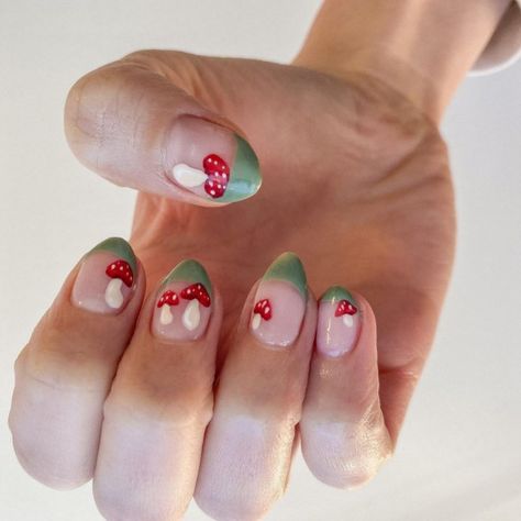 mushroom nails, 70s nail art designs, mushroom nail designs, mushroom nail art ideas, trippy mushroom nails, psychedelic mushroom nails, hippie nails, swirl nails, summer nail designs 2022, summer nails 2022, drippy nails, hippie nails 2022, psychedelic mushroom and swirl nail designs, trippy nails, hippie mushroom nails, psychedelic nail art Nail Designs Trippy, Nail Designs Mushroom, Swirl Nails Summer, 70s Nail Art, Trippy Mushroom Nails, Mushroom Nail Designs, Mushrooms Nails, Nails 70s, Nails Hippie