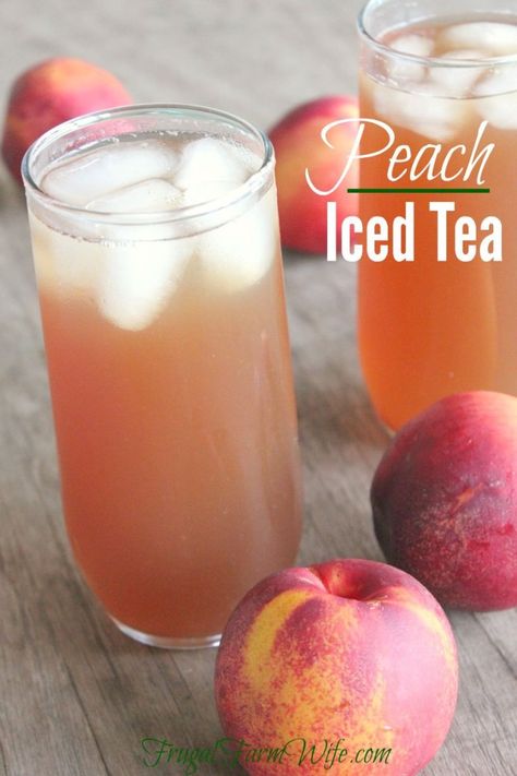 This peach iced tea recipe is super easy, and a delightful way to spruce up traditional tea! Peach Iced Tea Recipe, Sun Tea Recipes, Mango Iced Tea, Homemade Iced Tea, Peach Iced Tea, Sweet Tea Recipes, Iced Tea Recipe, Sun Tea, Peach Ice Tea