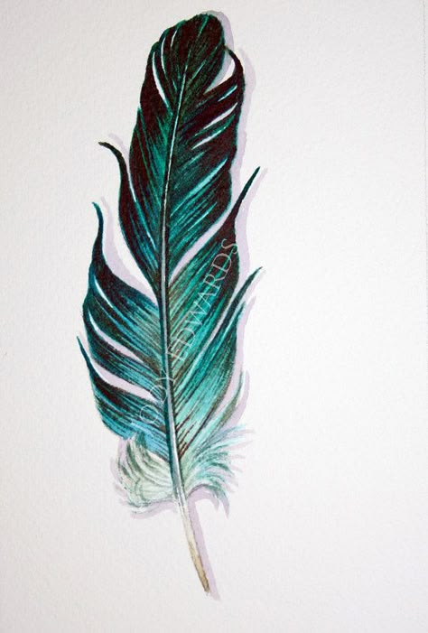 Textured Feather Painting, Paintings Of Feathers, Feather Art Painting, Watercolor Door, Feather Drawing, Feather Tattoo Design, Watercolor Feather, Arches Watercolor Paper, Feather Painting