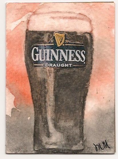 Getting ready for the Holy Month! Watercolor and ink. Western Watercolor, Guinness Draught, British Beer, Black Stuff, Irish Beer, Guinness Beer, Art Alevel, Travel Collage, British Pub