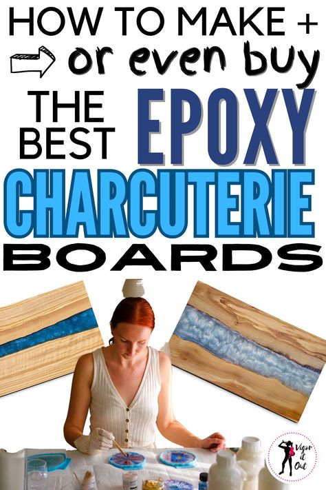 epoxy charcuterie boards how to make and where to buy the best Epoxy Charcuterie Board Diy, Diy Charcuterie Board How To Make Wood, Chacuterie Board, Epoxy Charcuterie Board, Epoxy Board, Charcuterie Board Diy, How To Make Resin, Resin Pour, Epoxy Resin Art