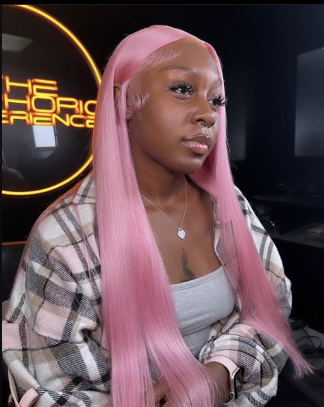 Frontal Wig Hairstyles, Birthday Hairstyles, Frontal Hairstyles, Pink Wig, Colored Wigs, Hair Laid, Dope Hairstyles, Welcome To My Channel, Front Lace Wigs Human Hair