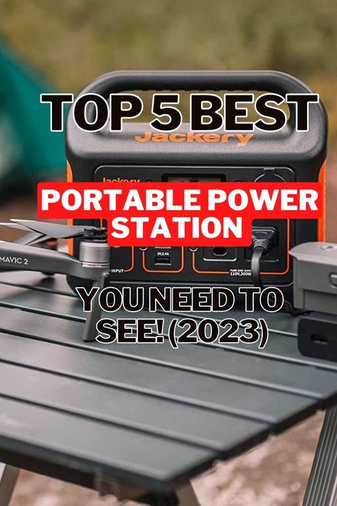 Top 5 Portable Power Stations of 2023 Outdoor Technology, Portable Power Station, Power Station, Portable Power, Stay Connected, Outdoor Adventure, Top Rated, Batteries, The Top