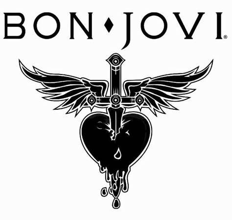 Logo Design Music, Bon Jovi Album, Band Logo Design, Lips Illustration, Characters From Movies, Twin Tattoos, Rock Band Logos, Rock N Roll Art, Flash Tattoo Designs