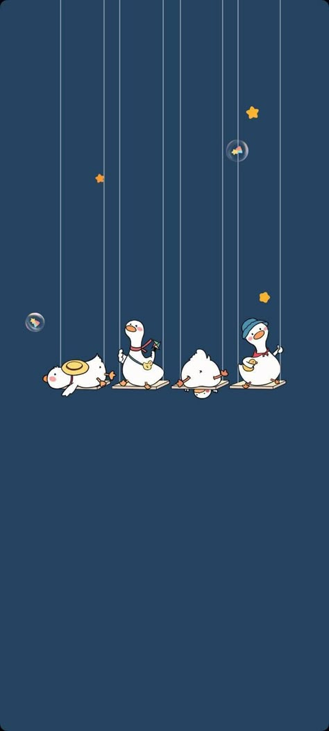 Simple Duck Wallpaper, Duck Cute Wallpaper, Cute Duck Wallpaper Iphone, Duck Phone Wallpaper, Duck Wallpaper Aesthetic, Cute Duck Wallpaper, Duck Wallpaper, Cute Summer Wallpapers, Pretty Phone Wallpaper