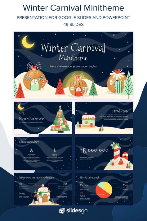 Christmas Power Point, Christmas Theme Background, Presentation Slides Design, Holiday Templates, Holiday Pops, Slides Design, Powerpoint Themes, Presentation Design Template, Power Point Template