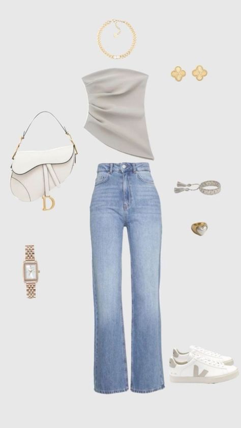 Presentable Outfits, Small Chest Outfits, Day Date Outfit, Summer Dinner Outfit, Lunch Outfit, Looks Pinterest, Outfit Inspo Casual, Casual Day Outfits, Elegante Casual