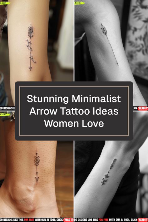 Discover the perfect minimalist arrow tattoo inspirations catered specifically for women. Explore elegant options suitable for ankle placements and get inkspired with tasteful tattoo ideas that embody simplicity and style. Meaningful Arrow Tattoos For Women, Fine Line Arrow Tattoo, Minimalist Arrow Tattoo, Arrow Tattoo Ideas, Tattoo Designs Women, Tats With Meaning, Feather Arrow Tattoo, Tattoo Ideas Women, Meaning Of Arrow Tattoo