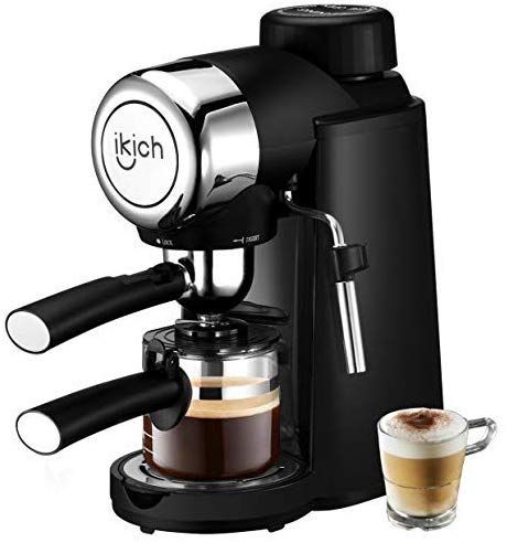 "Neutral Reviews" IKICH 3.5Bar 4Cup Espresso Coffee Maker with Spoon, Cappuccino Machine with Steam Milk Frother, Espresso Maker with Carafe, Black Coffee Making Machine, Cafe Expresso, Espresso Machine Reviews, Cappuccino Maker, Best Espresso Machine, Cappuccino Machine, Coffee Making, Cappuccino Coffee, Automatic Coffee Machine