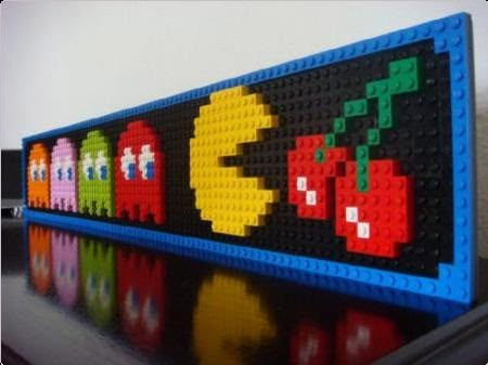 Lego Pacman, Gamer Rum, Lego Wall Art, Boys Game Room, Lego Mosaic, Lego Wall, Lego Videos, Lego Board, Lego Club