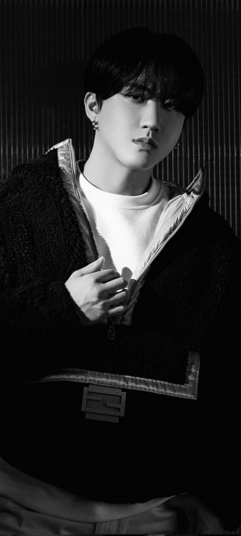 Changbin Wallpaper Dark, Japan January, Skz Changbin, Changbin Skz, Nylon Japan, Seo Changbin, January 2023, Black And White Wallpaper, Black Aesthetic Wallpaper