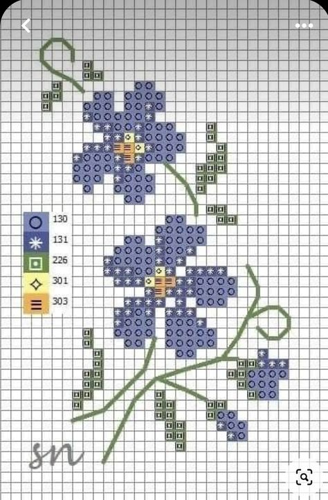 Floral Counted Cross Stitch Patterns Free, Cross Stitch Picture Frame, Forget Me Not Cross Stitch, Cross Stitch Flower Patterns Free, Mini Cross Stitch Flowers, Cross Stitch Flowers Simple, Holiday Cross Stitch Patterns, I Love Flowers, Patterns Floral