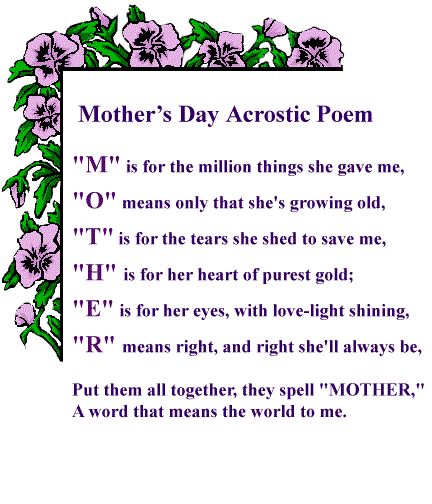 Mother’s Day Poems - Short Poems for Mom on Mothers Day Short Poem On Mother, Short Mothers Day Poems, Free Mothers Day Cards, Happy Mothers Day Poem, Happy Mothers Day Pictures, Small Poems, Happy Mothers Day Images, Mom Poems, Mothers Day Poems