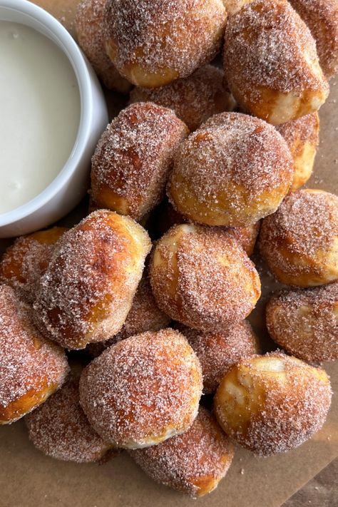 Cinnamon Sugar Sourdough Pretzel Bites — Well Made by Kiley Cinnamon Sugar Sourdough, Sourdough Pretzel Bites, Sourdough Pretzel, Cinnamon Sugar Pretzels, Pretzel Dough, Joy Of Baking, Whipped Honey, Baking Soda Bath, Berry Compote