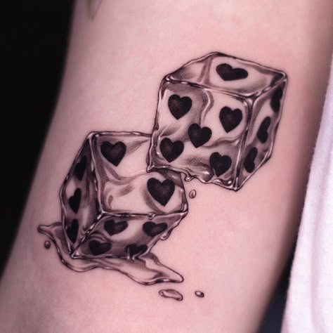 30+ Dice Tattoos: Best Drawings and Meaning of Dice Dice Tattoos, Dice Tattoo, 100 Tattoo, Wicked Tattoos, Muster Tattoos, Pretty Tattoos For Women, Dope Tattoos For Women, Best Drawings, Cute Tattoos For Women