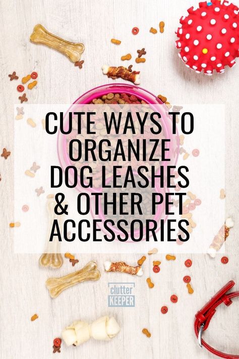 Say goodbye to pet clutter and hello to a tidy, pet-friendly home! Learn how to store your pet's supplies efficiently and create a clutter-free space they'll love. Check out this simple guide at Clutter Keeper. Dog Supply Organization, Dog Supplies Storage, Dog Supplies Organization, Pet Supplies Organization, Dog Closet, Dog Storage, Dog Equipment, Dog Organization, Pet Storage