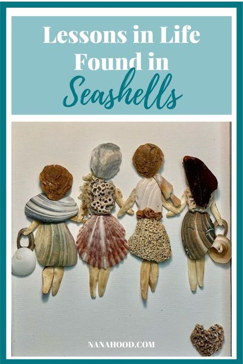 I realized there are many lessons to be learned from seashells. From the difference in what each of us sees to how it relates to faith, seashells can offer valuable life lessons. Here's what I discovered... What To Do With Sea Shells Ideas, What To Make With Shells From The Beach, Shell Craft Ideas Home Decor, Ideas For Seashells, Shell Quotes Seashells, Sea Shell People Art, Shell Ideas Projects, Diy Beach Art, Seashell People Art