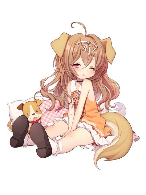 Puppy Girl Drawing, Puppy Girlfriend Anime, Puppy Girl Aesthetic, Puppy Girl Art, Puppy Girl Pfp, Puppy Girls, Anime Puppy, Puppy Girl, Dog Girl