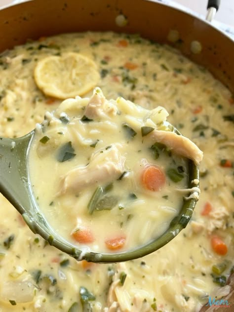 Lemon Orzo Soup, Spring Soup Recipes, Lemon Chicken Orzo, Orzo Soup Recipes, Zesty Chicken, Spring Soups, Recipe Soup, Creamy Lemon Chicken, Orzo Soup