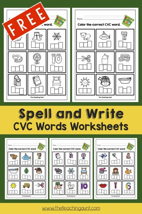 Blending Cvc Words Kindergarten, Cvc Word Activities Free Printable, Writing Cvc Words Worksheets, Words Worksheets For Kindergarten, Cvc Worksheets Free, Cvc Worksheets Kindergarten, Writing Cvc Words, Cvc Worksheets, Cvc Words Worksheets