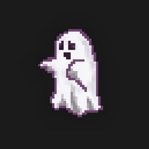 #aesthetic #aesthetictumblr #aestheticwallpaper #aestheticstyle #pixelart #pixel #pixelated #pixelartapp #witch #witchy #witchythings #witchyvibes #halloween #halloweenideas #digital #digitalart #1 #cute #art #artist #artwork #ghost Pixel Art Ghost, Spooky Pixel Art, Ghost Pixel Art, Pixel Ghost, Art Ghost, Ghost Games, Pixel Art Characters, Pix Art, 8 Bits