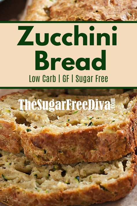 Sugar Free Zucchini Bread, Homemade Zucchini Bread, Sugar Free Bread, Fingerfood Baby, Gluten Free Zucchini Bread, Zucchini Bread Healthy, Homemade Bread Recipe, Healthy Bread Recipes, Sugar Free Baking