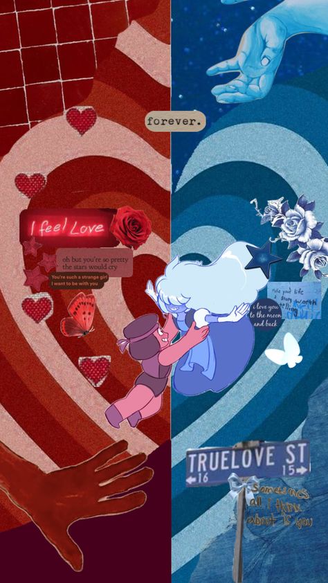 Steven Universe Aesthetic Wallpaper, Steven Universe Shappire, Ruby And Sapphire Pfp, Sapphire And Ruby Wallpaper, Steven Universe Fanart Wallpaper, Steven Universe Iphone Wallpaper, Steven Universe Wallpaper Iphone, Spinel Wallpaper Aesthetic, Garnet Aesthetic Steven Universe