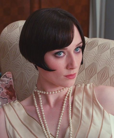 Jordan Baker Great Gatsby, 20’s Fashion, Gatsby Event, Jordan Baker, Flapper Hair, Daisy Buchanan, 1920s Hair, Elizabeth Debicki, Stylish Short Hair