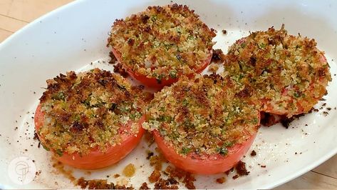 Stuffed Tomato Recipes, Jacques Pepin Recipes, Stuffed Tomato, Recipes With Ingredients, Jacques Pepin, Fresh Bread Crumbs, Jacque Pepin, Tv Chefs, Gratin Dish