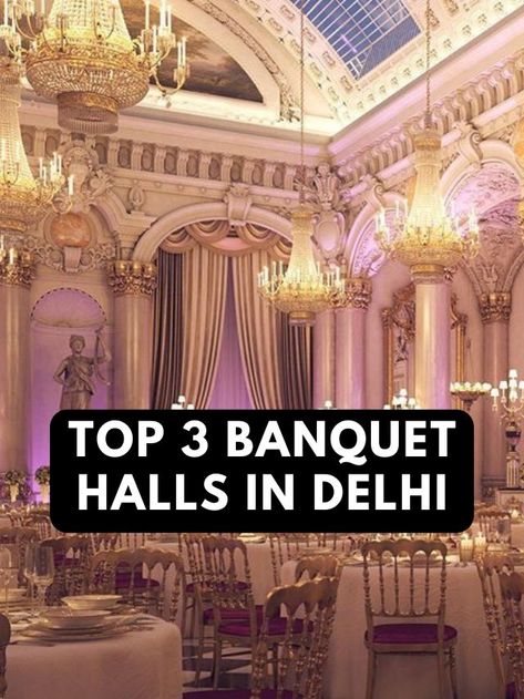 Wedding Banquet Hall, Party Halls, Royal Names, Wedding Halls, Delhi Wedding, Party Hall, Hall Interior, Party Places, Wedding Hall