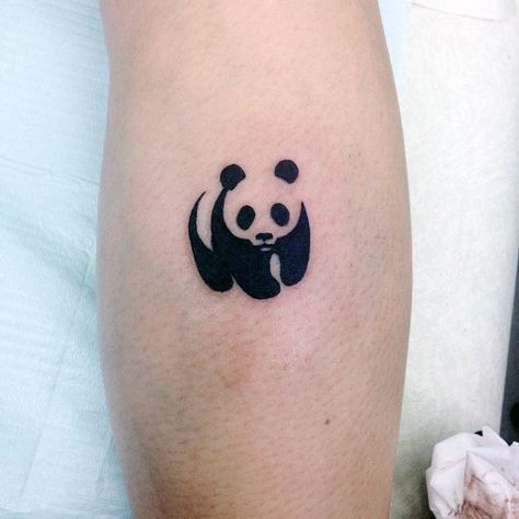 Small Simple Mens Universal Panda Symbol Tattoo Small Panda Tattoo, Panda Symbol, Panda Tattoo Ideas, Panda Bear Tattoos, Bear Tattoo Designs, Panda Tattoo, Female Tattoos, Stick N Poke, Symbol Tattoo