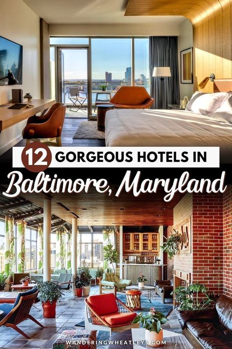 Are you looking for awesome places to stay in Baltimore, Maryland? Here are the 12 BEST boutique hotels in Baltimore in best neighborhoods in Baltimore for a fabulous Maryland vacation! I where… Baltimore Maryland Inner Harbor, Maryland Vacation, Baltimore Hotels, Baltimore Inner Harbor, Couples Weekend, Family Vacay, Best Boutique Hotels, Usa Travel Guide, Rooftop Restaurant