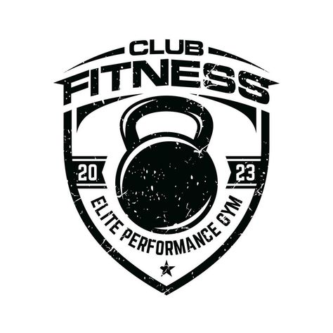 Vintage Kettlebell Gym Fitness Logo Vector Template Crossfit Logo Design, Logo Crossfit, Crossfit Logo, Fitness Logo, Vector Template, Logo Banners, Cityscape Photos, Logo Designer, Nature Backgrounds