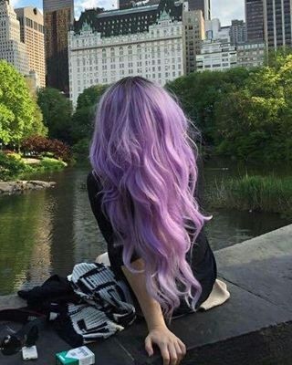 Pinkish Purple Hair, Faded Purple Hair, Pastel Lilac Hair, Pastel Lavender Hair, Lilac Hair Color, Pastel Purple Hair, Lavender Hair Colors, Unicorn Hair Color, Light Purple Hair