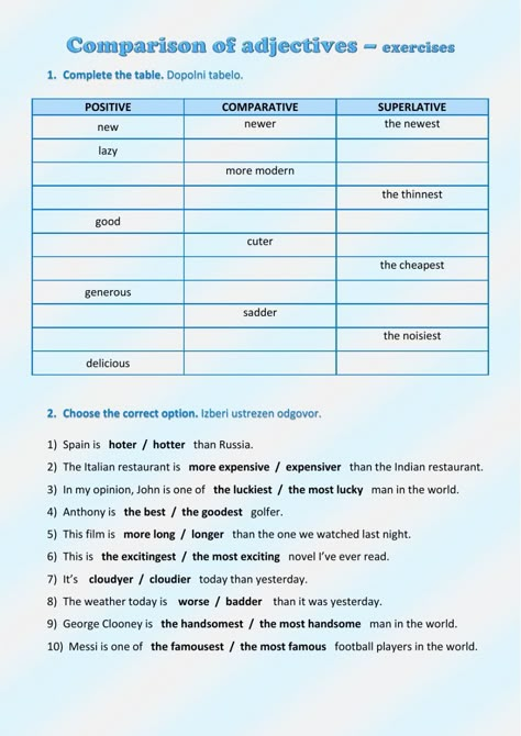 Adjective Of Comparison Worksheet, Adjectives Degrees Worksheet, Adjective Degrees Worksheet, Degree Of Comparison Worksheets, Degrees Of Adjectives Worksheets, Adjectives Degrees Of Comparison, Degrees Of Comparison Worksheets, Degrees Of Adjectives, Comparison Of Adjectives