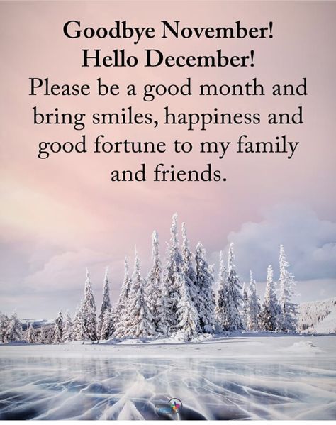 The First day of the Last month of the Year. Count all your blessings then pray that next year be even better♥️ Goodbye November Hello December, Welcome December Quotes, Hello December Quotes, Goodbye November, November Hello, Hello December Images, First Day Of December, Last Month Of The Year, December Pictures