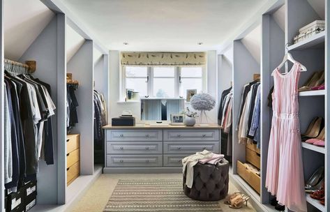 Bespoke Walk-In Wardrobes & Dressing Rooms | John Lewis of Hungerford Dressing Room Ideas, Sloping Roof, Bedroom Upgrade, Fitted Bedrooms, Bedroom Trends, Fitted Wardrobes, Loft Room, Wardrobe Furniture, Built In Furniture