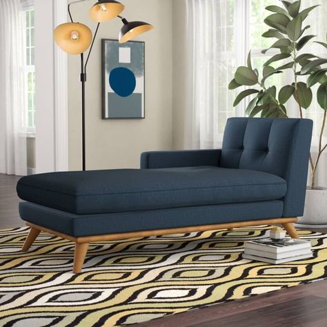 Mid Century Chaise Lounge, Modern Chaise Lounge, Sofa Santai, Modern Chaise, Chaise Lounge Sofa, Bantal Sofa, Living Room Sofa Design, Wooden Sofa, Chaise Lounges