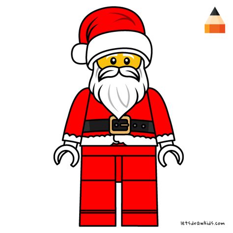 Drawing Lego Minifigures | Christmas Drawing Ideas | Christmas Lego Sets #christmas Drawing Ideas Christmas, Lego Santa, Santa Drawing, Christmas Drawing Ideas, Christmas Lego, Santa Cartoon, How To Draw Santa, Christmas Classroom Door, Lego Head